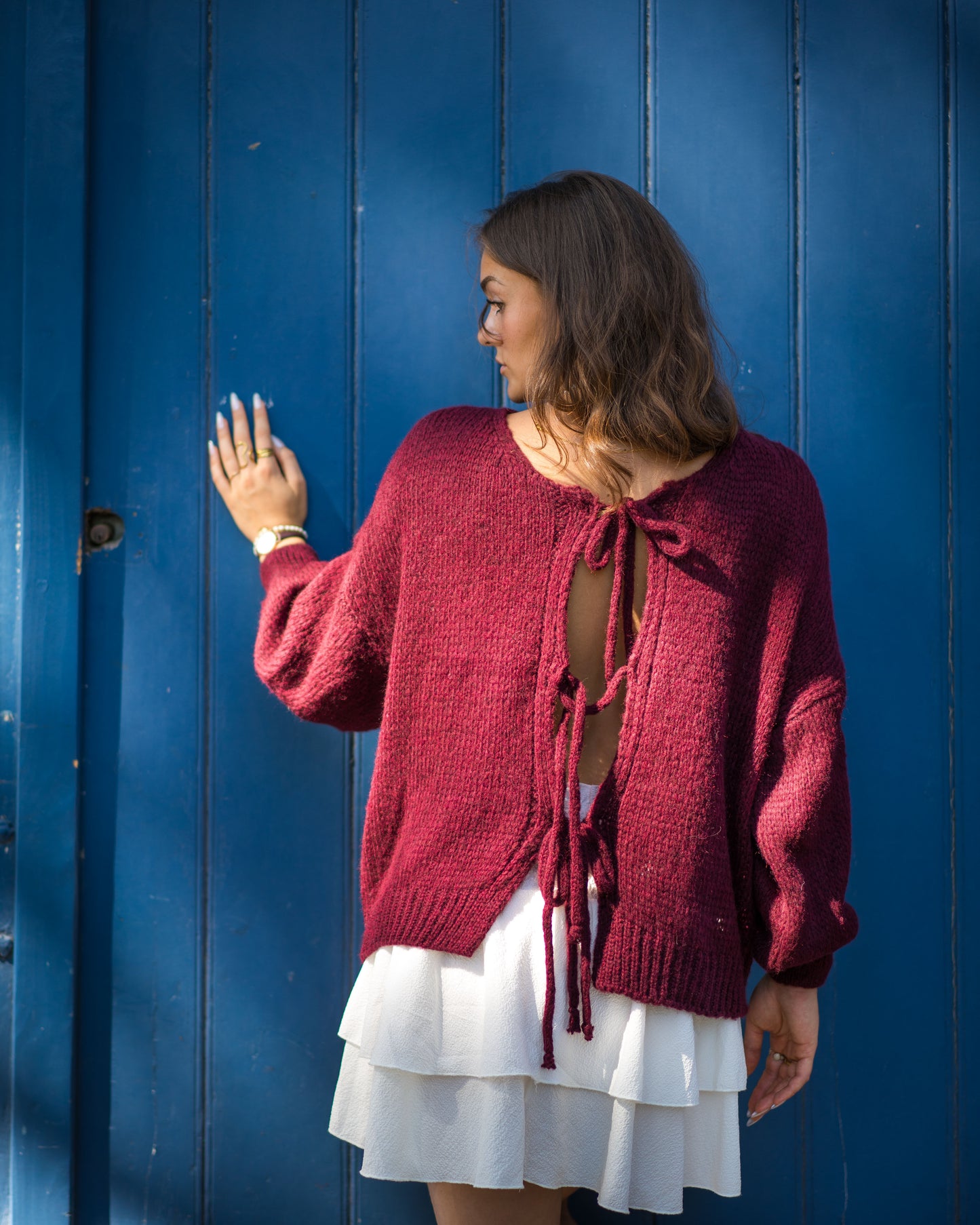 Gilet Flavie Bordeaux