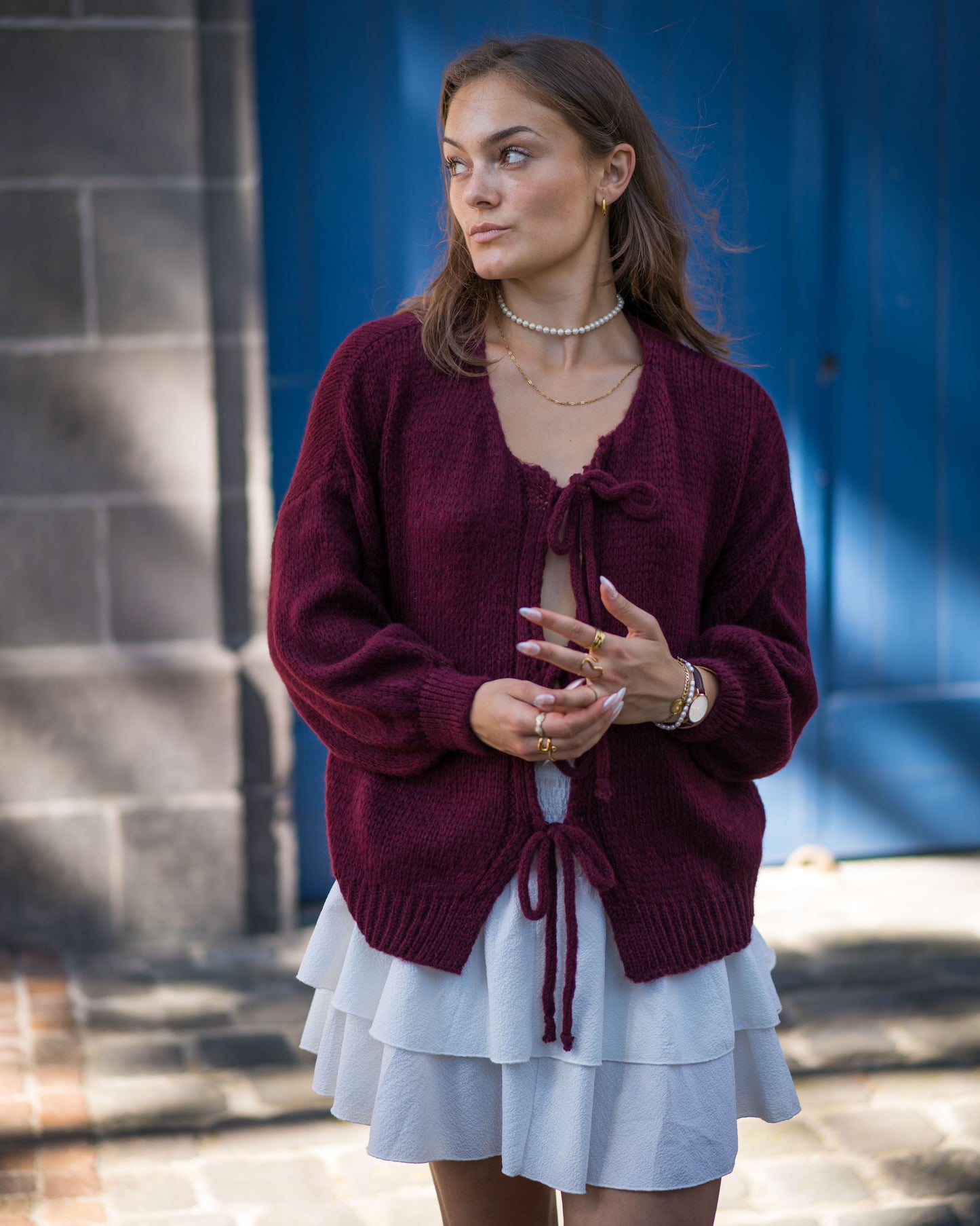 Gilet Flavie Bordeaux