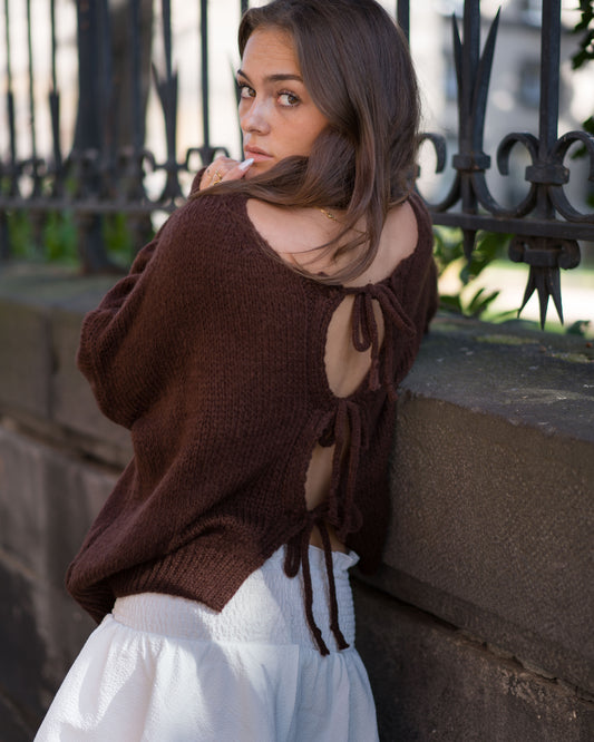 Gilet Flavie Marron
