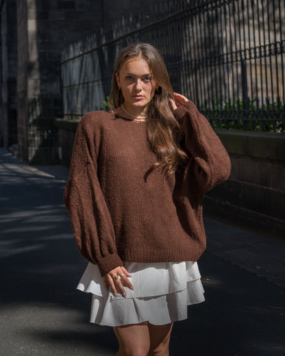 Gilet Flavie Marron