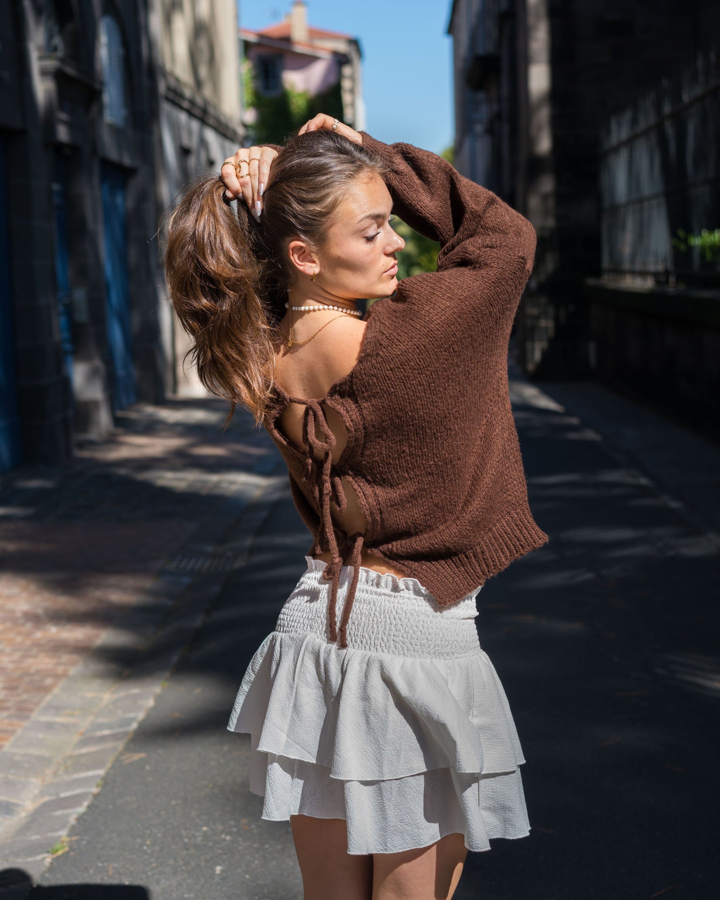 Gilet Flavie Marron