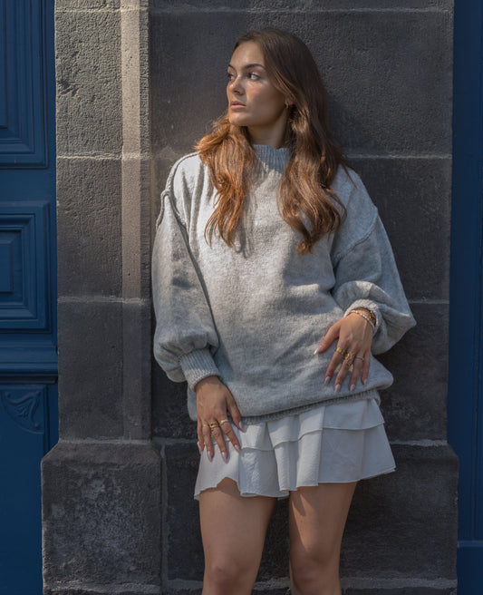 Pull Eva Gris Clair