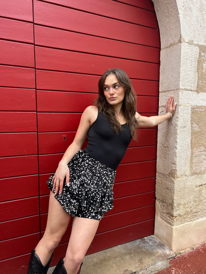 Jupe Short Léa à paillettes